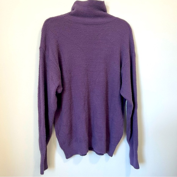 Wilfred Free Hush Knit Turtleneck Purple 2XS Oversized Plush - Picture 10 of 14
